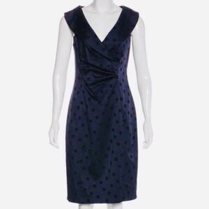 KAY UNGER Polka Dot Knee-Length Dress